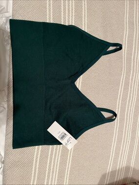 NWT LOFT Green Ribbed Bralette